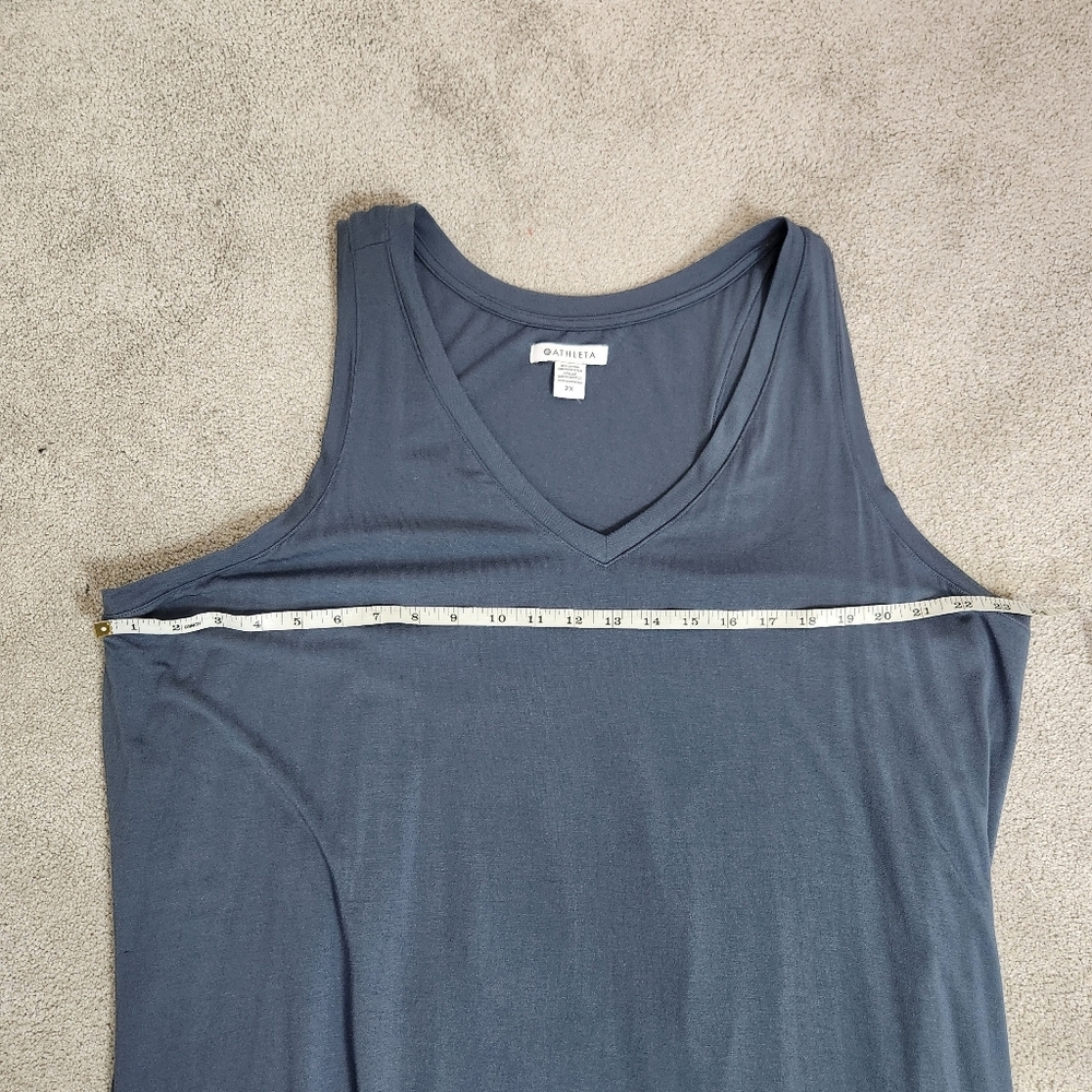 Athleta Santorini Maxi Dress Size 2XL Granite Blue - Picture 7 of 13
